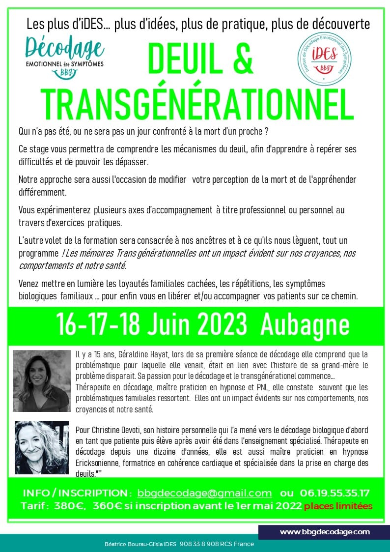 Deuil transgénérationnel et décodage