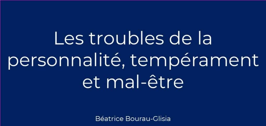 personnalité et décodage biologique